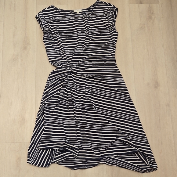 Max Studio Dresses & Skirts - Max Studio Asymmetrical Dress in Black and White Stripes